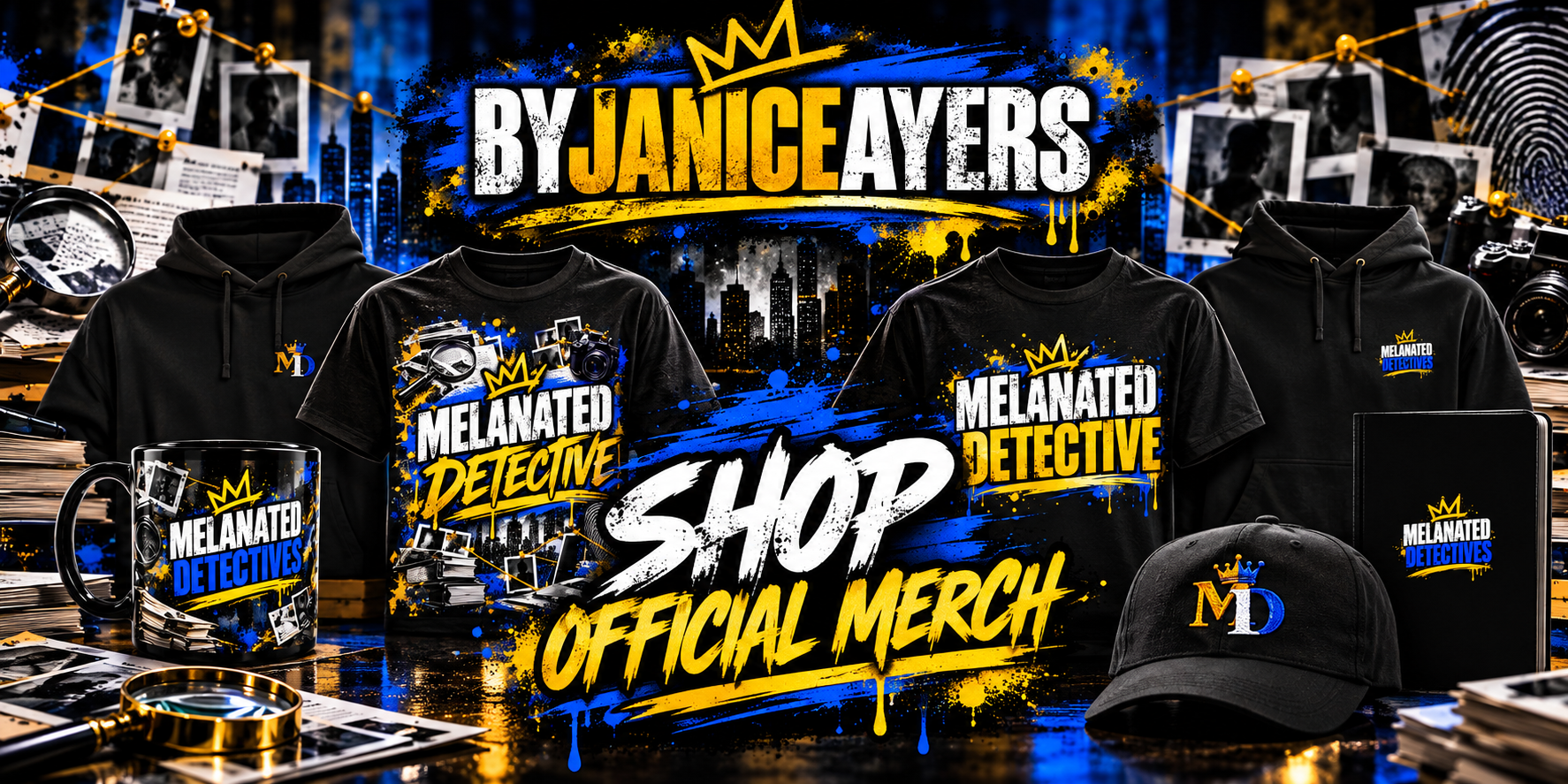 Shop ByJaniceAyers official merch — Melanated Detective