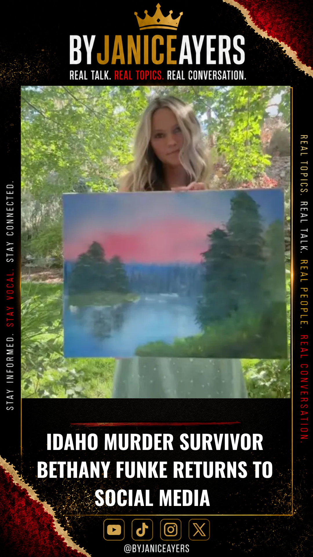​IDAHO MURDER SURVIVOR BETHANY FUNKE RETURNS TO SOCIAL MEDIA